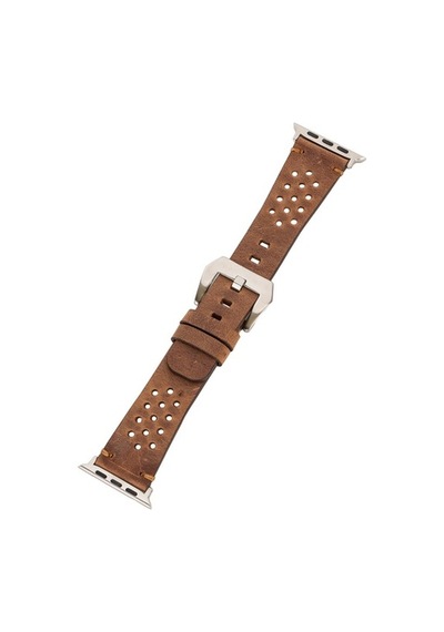 Bouletta Watch Uyumlu Deri Kordon Vigo 42-44-45Mm G2 Kahve