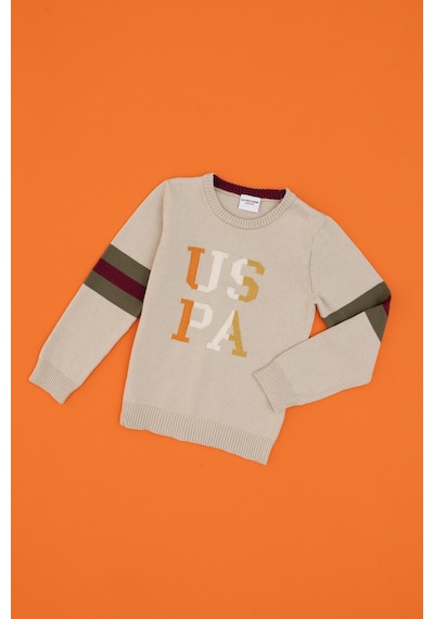 U.S. Polo Assn.  Erkek Çocuk Taş Melanj Kazak /triko 50317165-vr225 Tas Melanj