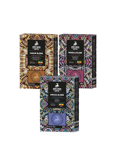 Addis Ababa Etiyopya Aromalı Deneme Seti Filtre Kahve 3 x 250 G