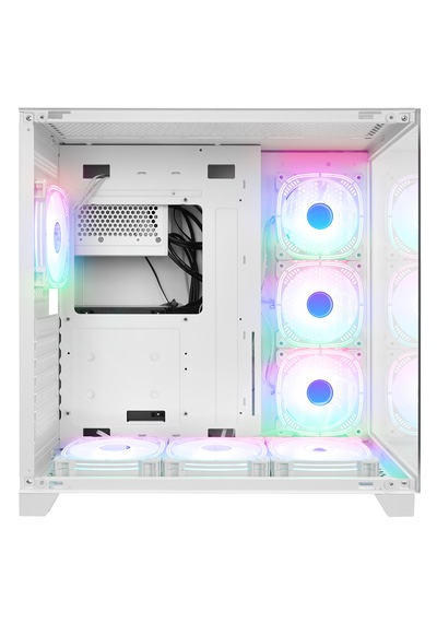 Rampage Arcturus 750w 80+ Beyaz 7 12cm Rgb Fan Oyuncu Bilgisayar Kasası