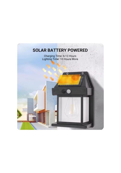Yeni Nesil Suya Dayanıklı Hareket Sensörlü Güneş Enerjili Solar Led Dış Mekan Bahçe Lambası Renkli