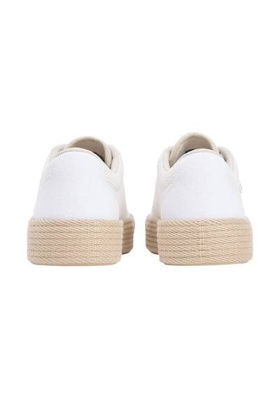Tommy Hilfiger Kadın Foxing Platform Rope Ayakkabı Fw0fw091730lı Beyaz