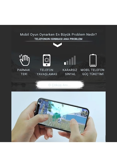 Polham 700mah Şarjlı Rgb Işıklı Sessiz 6000rpm Telefon Soğutucu Fan, Universal 3 Vitesli Süper Soğutucu