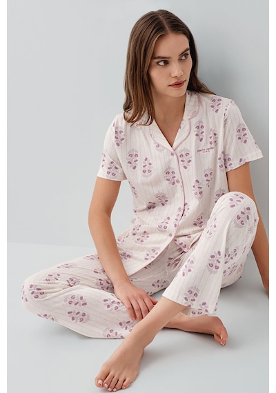 Pierre Cardin Kadın Pembe Gömlek Pijama Takım Pc9215-s-v2 Pembe