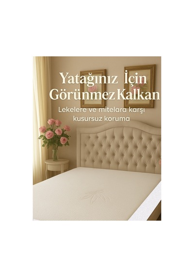 Konfor Bambu Sıvı Geçirmez Ses Yapmayan Fitted Koruyucu Yatak Pedi Beyaz - 745855531 Beyaz