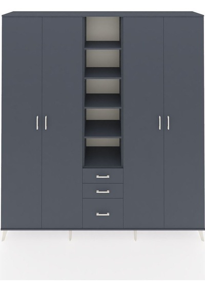 Hyperion Dolap 17 Raflı 3 Çekmeceli 4 Kapaklı 220x44x243 Antrasit-antrasit/antrasit Antrasıt/antrasıt Hyperion Dolap 17 Raflı 3 Çekmeceli 4 Kapaklı 220x44x243 Antrasit-antrasit/antrasit Antrasıt/antrasıt