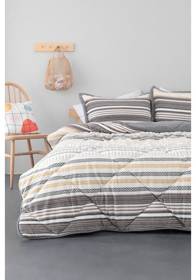 Merinos Comforter Luca Çift Kişilik Yorgan Seti - Sarı