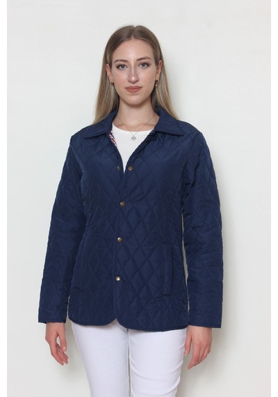 CottonCool Kadın Kapitone Mont Lacivert
