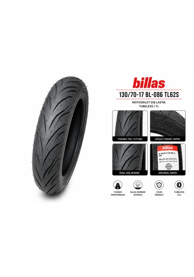 Billas 130/70-17 Bl-086 Tl62s Motorsikletdış Lastik