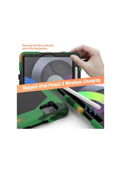 Apple İpad Pro 11 2020 Kılıf Griffin Tablet Kapak - Kamuflaj Arka Kapak