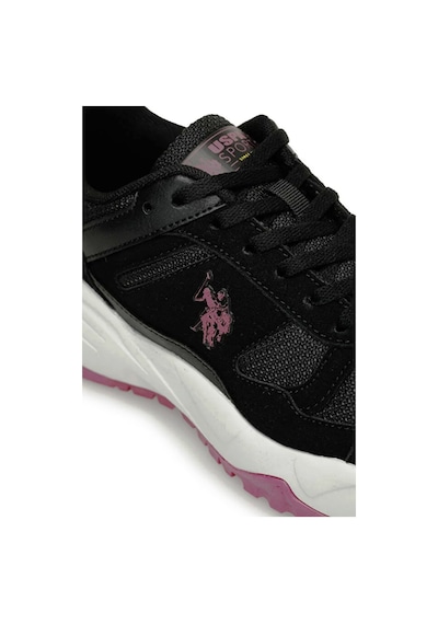 U.s. Polo Assn. Satorı Wmn 3pr Bağcıklı Phlon/termo Taban Kadın Sneaker Siyah