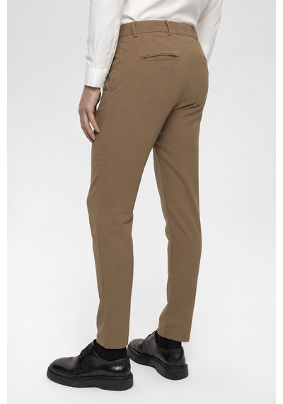 Antioch Erkek Aksesuar Detaylı Slim Fit Pantolon Camel