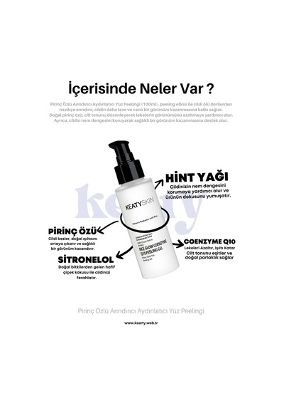 Pirinç Özlü Arındırıcı Aydınlatıcı Anında Soyulan Yüz Peelingi 100ml Tek Ebat