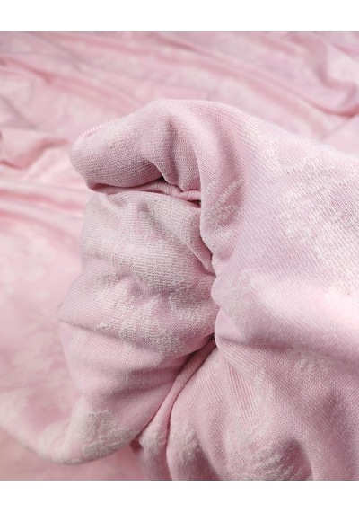 Pembe Renkte Çiçekli Havlu Kumaş En: 165cm-11493