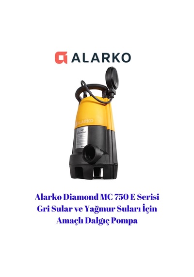 Diamond Mc750e - 1 Hp - 220 V Plastik Gövdeli Atık Su Dalgıç Pompa