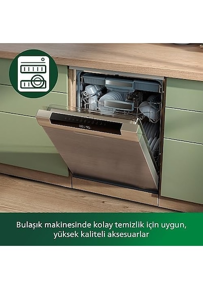 5000 Serisi Güçlü El Mikser Seti 500w, El Aparatı, Doğrayıcı Aparatı, Ölçekli Akıllı Saklama Kabı, 5 Hız Ayarı Ve Turbo, Hr3781/20 002