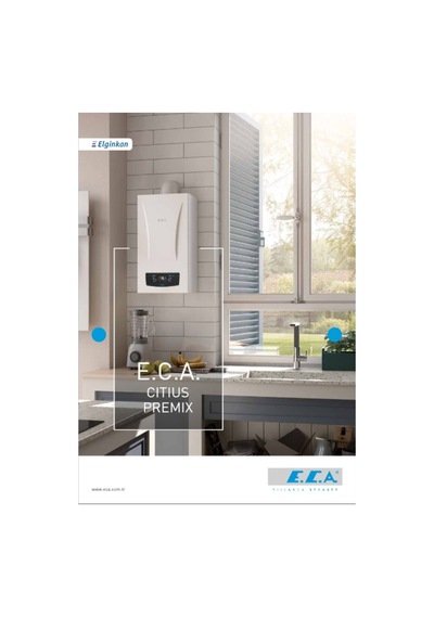 Eca Citius Premix 20 KW 17.000 Kcal Yoğuşmalı Hermetik Kombi