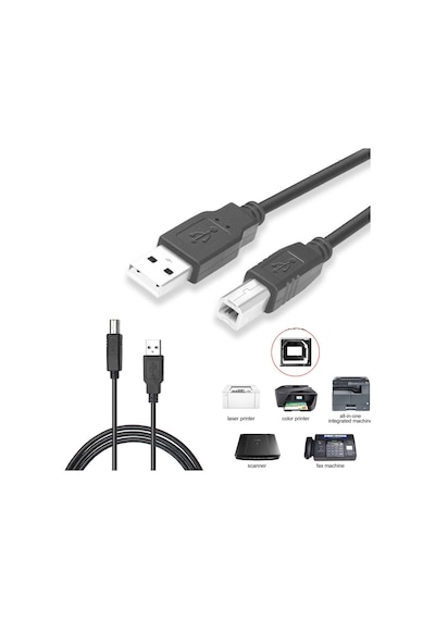 5 Metre Usb Yazıcı Kablosu Printer Kablosu Epson HP Uyumlu Canon Yazıcı