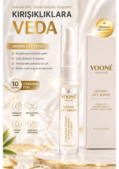 Yooné Skincare Instant Lıft Serum 10 Ml Lıftıng Etkili Kırışıklık Karşıtı Yüz Serumu