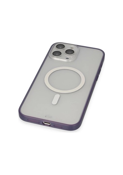 Apple İphone 14 Pro Kılıf Grand Magneticsafe Kapak - Mor