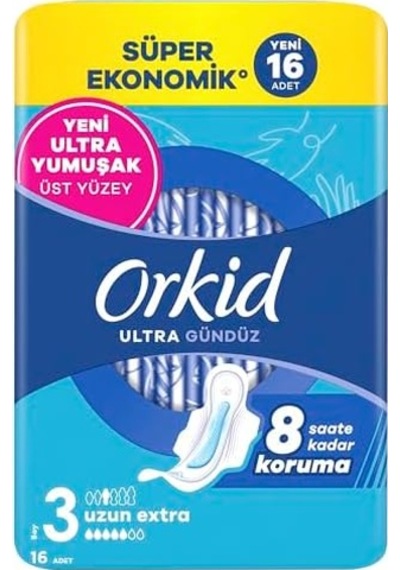 Ultra Hijyenik Ped Uzun Extra Boy 3 Süper Ekonomik Paket 16 Adet Ped