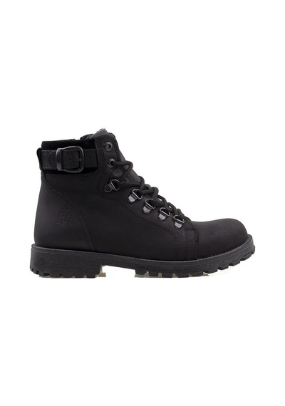 Slayka Siyah Gia Nubuk Deri Vizon Unisex Bot Siyah