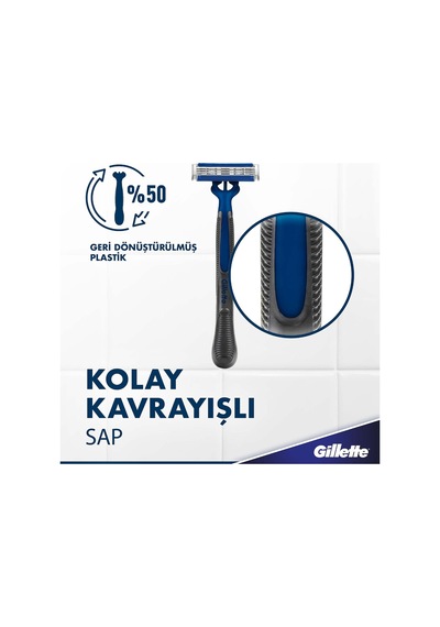 Blue3 Slalom Kullan At Tıraş Bıçağı 12'li 2li Paket