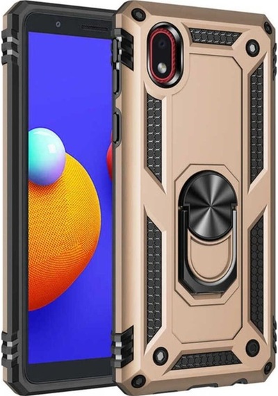Galaxy A01 Core Kılıf Zore Vega Kapak Gold