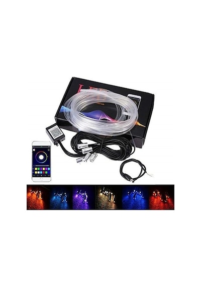 Araç Içi Atmosfer Ambiyans Led Neon Ip Led Rgb App Kontrollü 5 P Araç Içi Atmosfer Ambiyans Led Neon Ip Led Rgb App Kontrollü 5 P