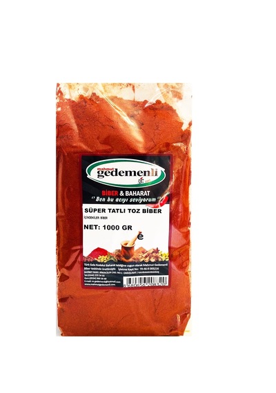 Mahmut Gedemenli Süper Tatlı Toz Biber 1 KG