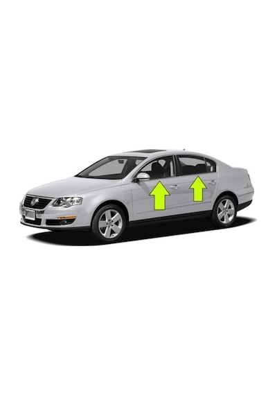 Vw Passat B6 3c 2005-2011 Modeller Arası Krom Cam Çıtası 4 Parça Paslanmaz Çelik