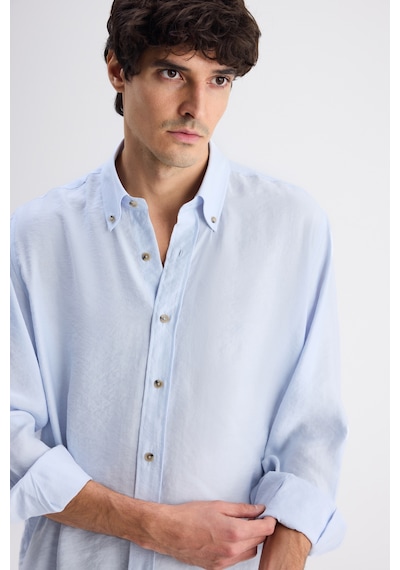 D'S Damat Ds Damat Comfort Açık Mavi Düz Gömlek 6hc020302304m 603922