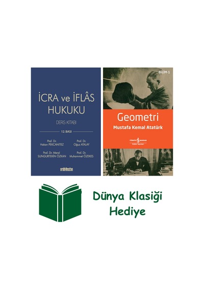 İcra Ve İflas Hukuku Ders Kitabı Ciltli + Geometri + Dünya Klasiği Hediye