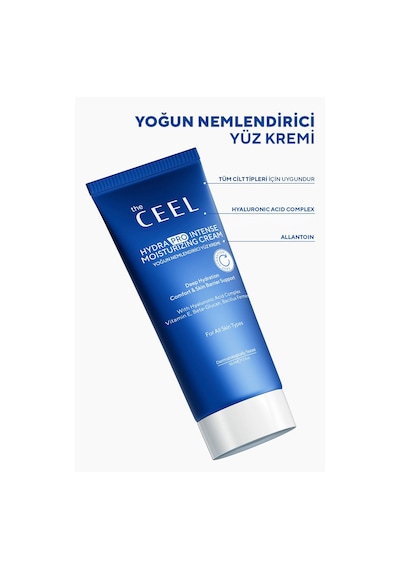 The Ceel Su Bazlı Yoğun Nemlendirici & Bariyer Destekleyici Krem | Hyaluronik Asit Kompleksi, Allantoin 50 ml
