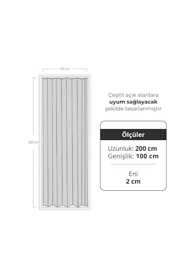 Akordiyon Katlanır Kapı, 100x200 Cm, Kulplu, Suya Dayanıklı Ve Yerden Tasarruf Sağlayan, Beyaz/meşe/kayın Renk Se Diğer
