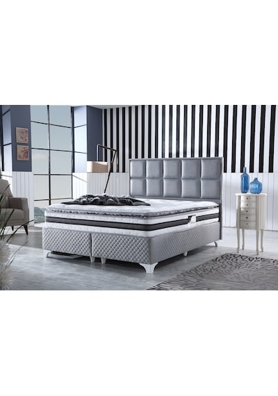 Royal Lux Bedding Şehrazat Pedli Paket Yaylı Yatak Tavşan Kumaş