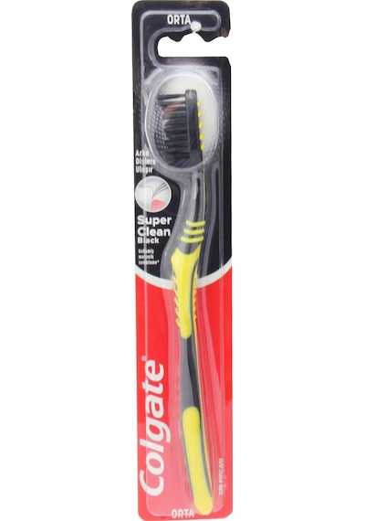 Colgate Süper Clean Black Orta Diş Fırçası
