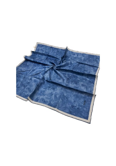 Aker Ipek Eşarp Twill - Batik Desen - Indigo 924 Indigo 924