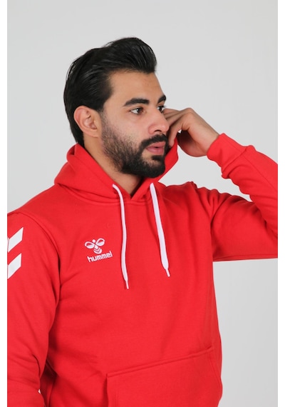 Hummel Armin Pamuklu Hoodie Kırmızı