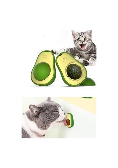 Ttt Avokado Tasarımlı Kedi Yalama Topu