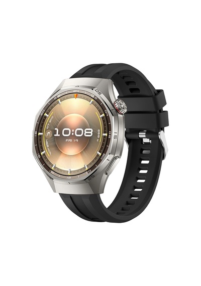 Sneezy Huawei Watch Gt6 Pro 46mm İle Uyumlu Spor Silikon Metal Tokalı Soft Saat Kordonu