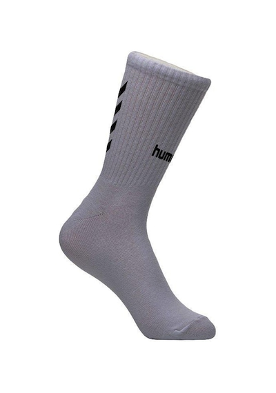 Hummel Maxi Antrenman Çorabı Kısa Gri Beyaz