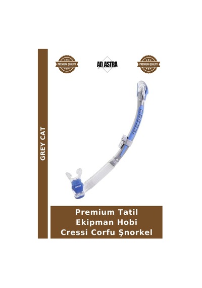 Premium Tatil Ekipman Hobi Cressi Corfu Şnorkel Clear/sılver/pınk