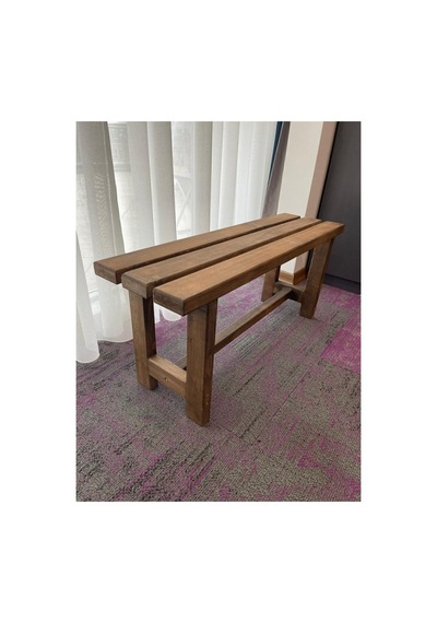 Ahşap Bank 100x30x43 Cm Kahverengi Kahverengi