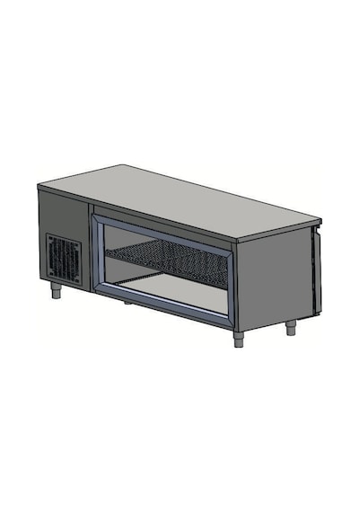 Karacasan Endüstriyel 430 Çelik Kaliteli 615 Lt 200 Cm Üç Kapılı Mangal Altı Kebap Dolabı