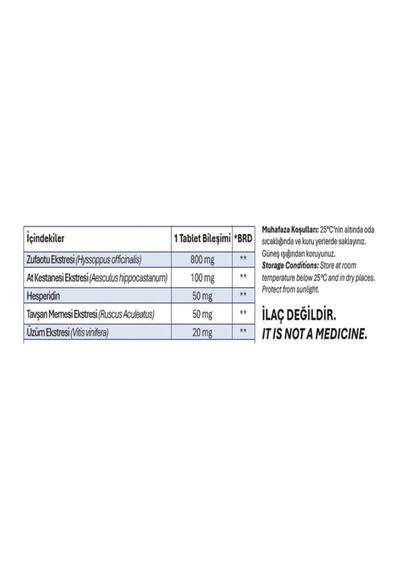 Senkavit Zufaotu At Kestanesi Hesperidin 1020 Mg 90 Tablet