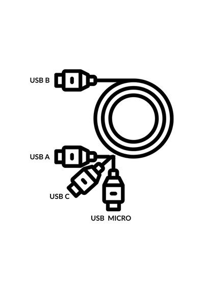 Büro Ev Ofis Cihazları İçin Usba-c-micro Yazıcı Kablosu