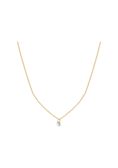 Emılıano Jewellery Silver 925 Ayar Taşlı Kolye Gold - Rose Gold - Gümüş