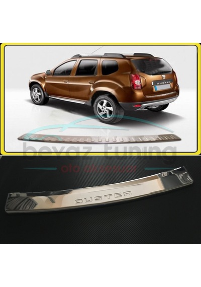 Dacia Duster Arka Tampon Üstü Kromu Nikelajı