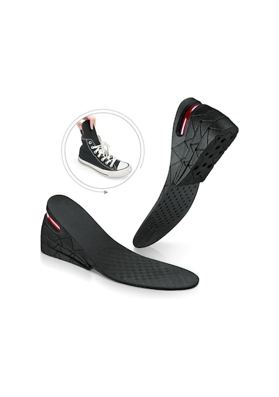 Mucit Home 7 Cm Tam Boy Uzatıcı Tabanlık Hava Yastıklı Boyuzatan Ayakkabı Tabanlığı Gizli Topuk Yükseltici